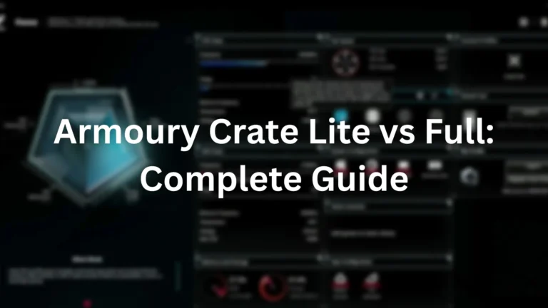 Armoury Crate Lite vs Full